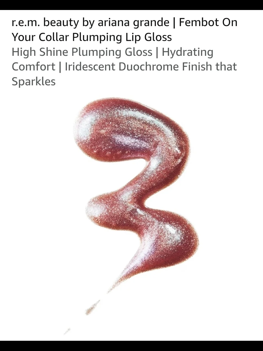 Ariana Grande r.e.m. beauty Fembot Plumping Lip Gloss - Iridescent Pink